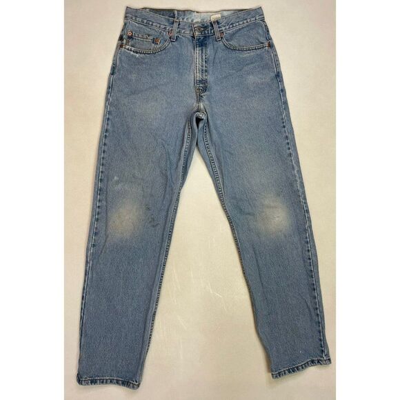 VINTAGE Levi's 550 Denim Jeans Men 31 X 31 Blue Tag Size 33 x 32 - Picture 1 of 9
